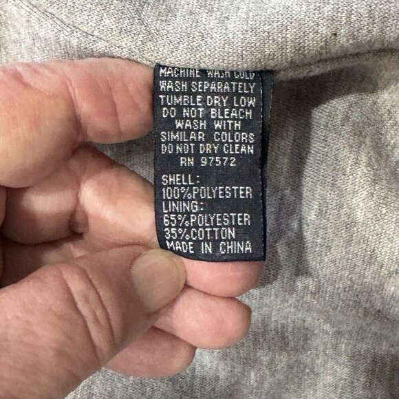 LANDWAY Wind-Resistant Hooded Jacket Mens Small Lined Full Zip Pockets Bomber‎ - Picture 8 of 12